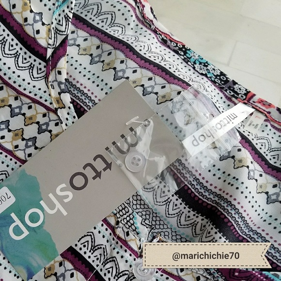 Purple Multi Print Romper - Picture 3 of 3